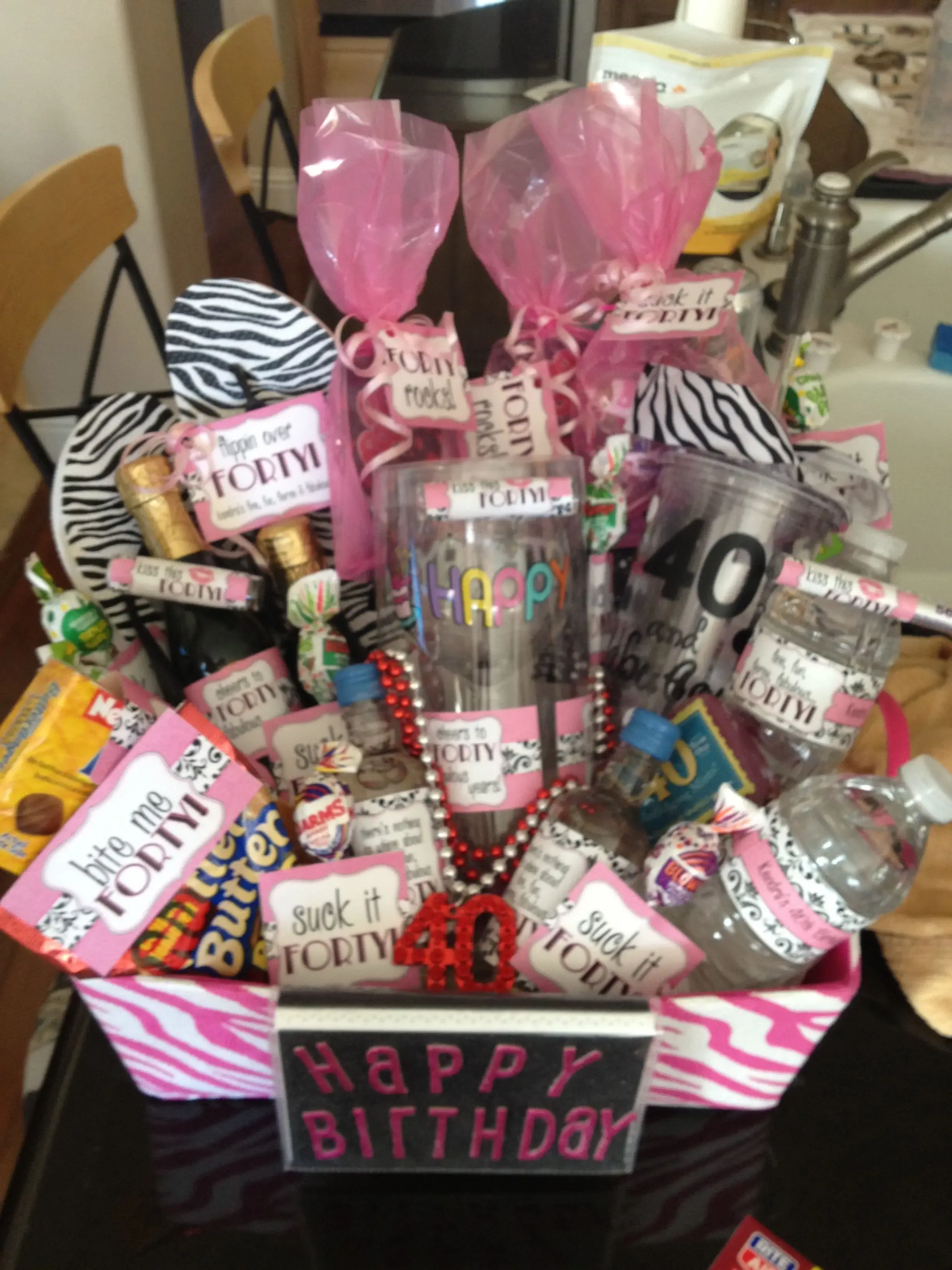 Assembling Your Stunning DIY 40th Birthday Gift Basket