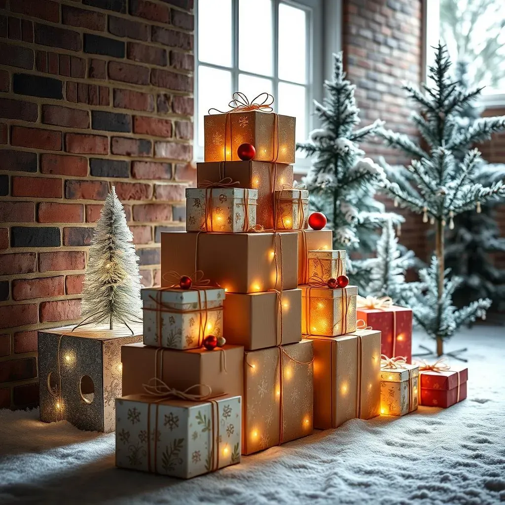 Displaying Your DIY Christmas Light Up Gift Boxes