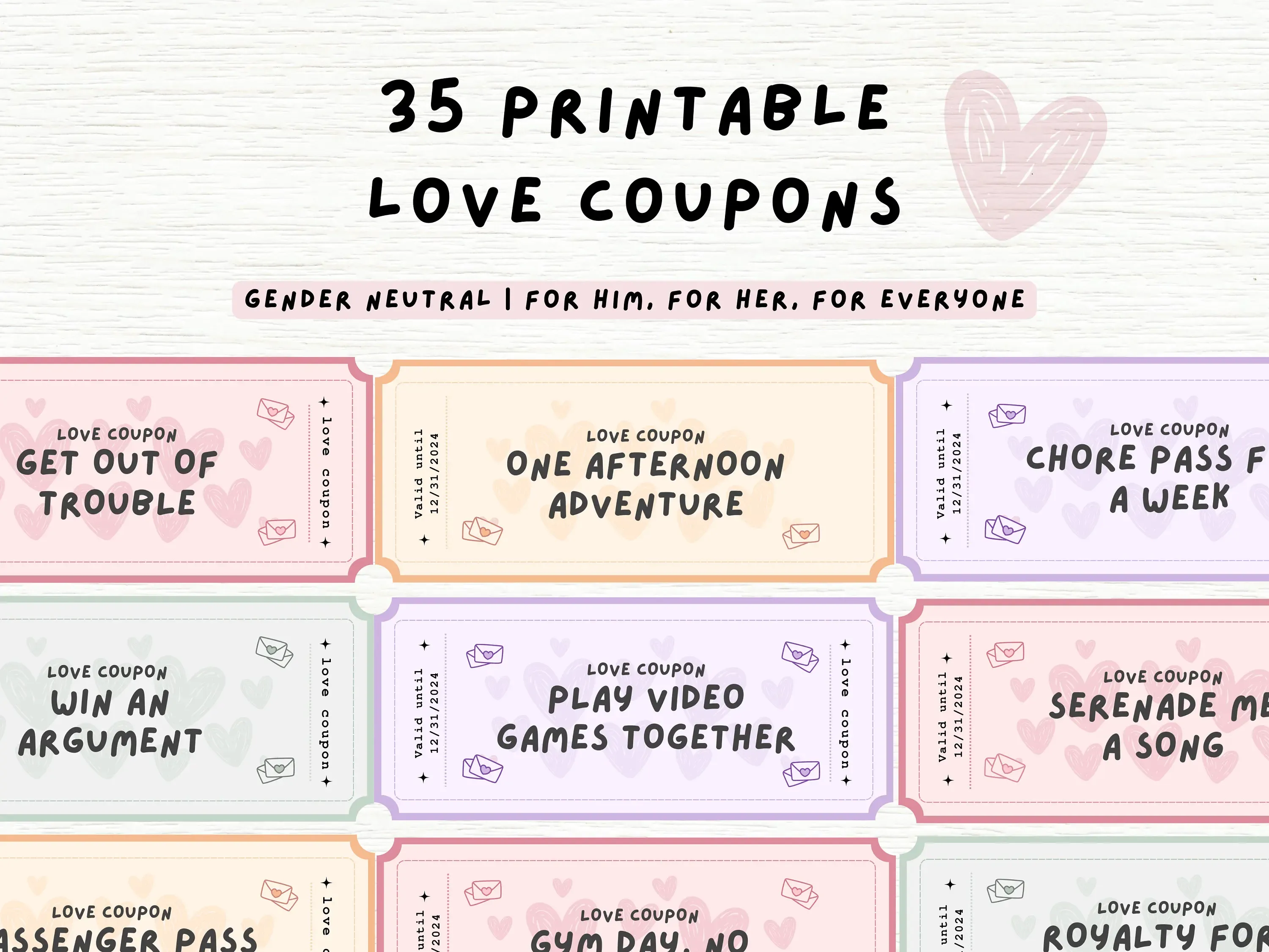 Easy diy gift vouchers for boyfriend: Simple & thoughtful