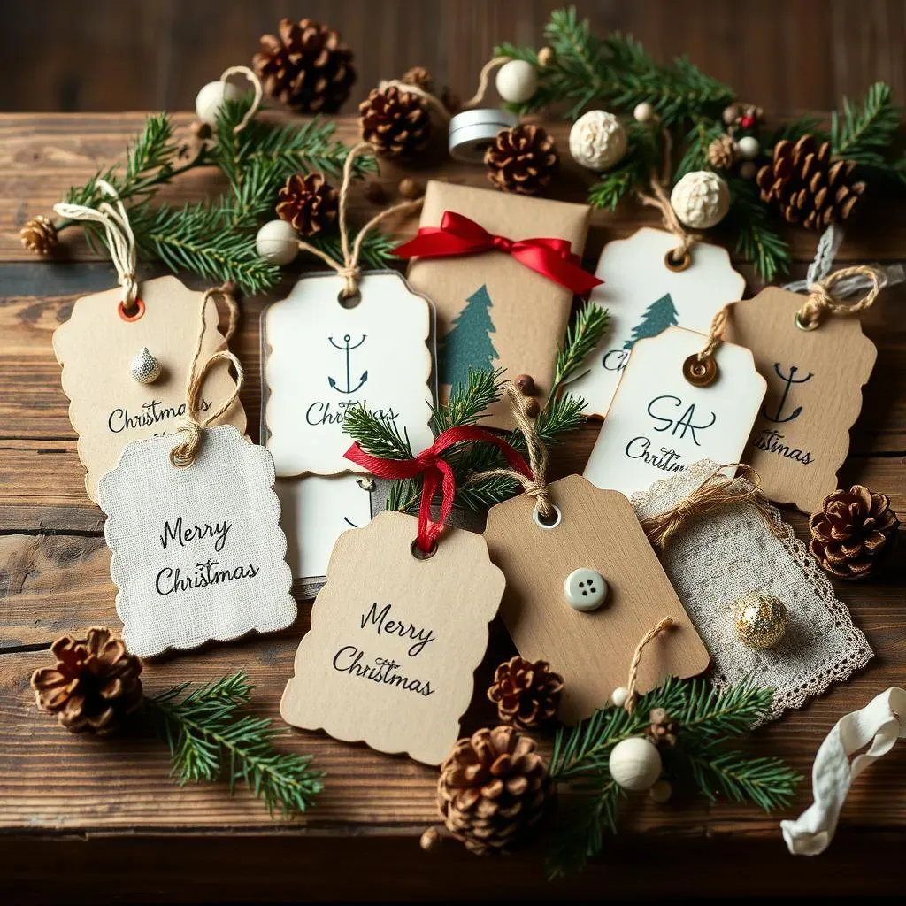 Materials for Unique DIY Christmas Gift Tags