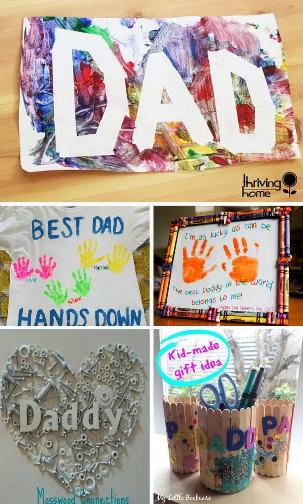 Simple Father's Day DIY Gift Ideas for Younger Kids (Ages 37)