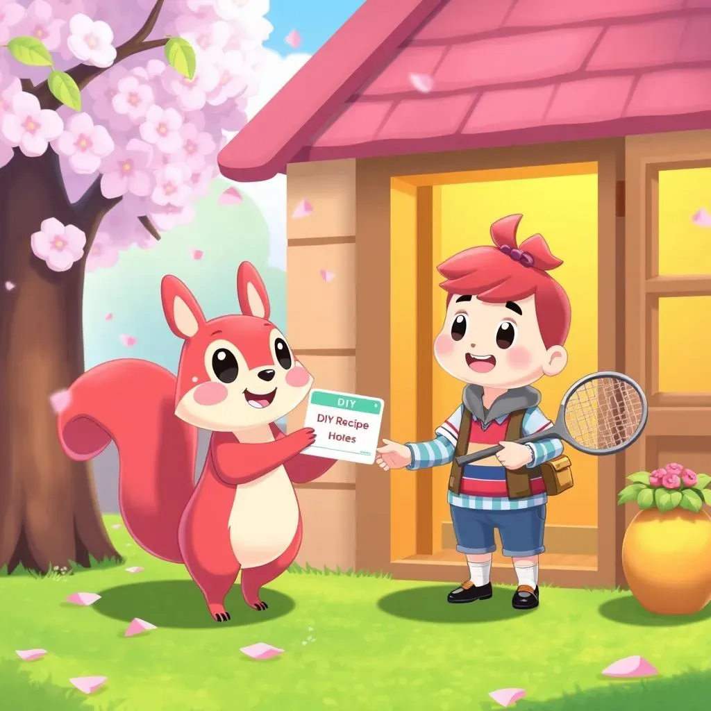 Villagers Giving You DIY Recipes.